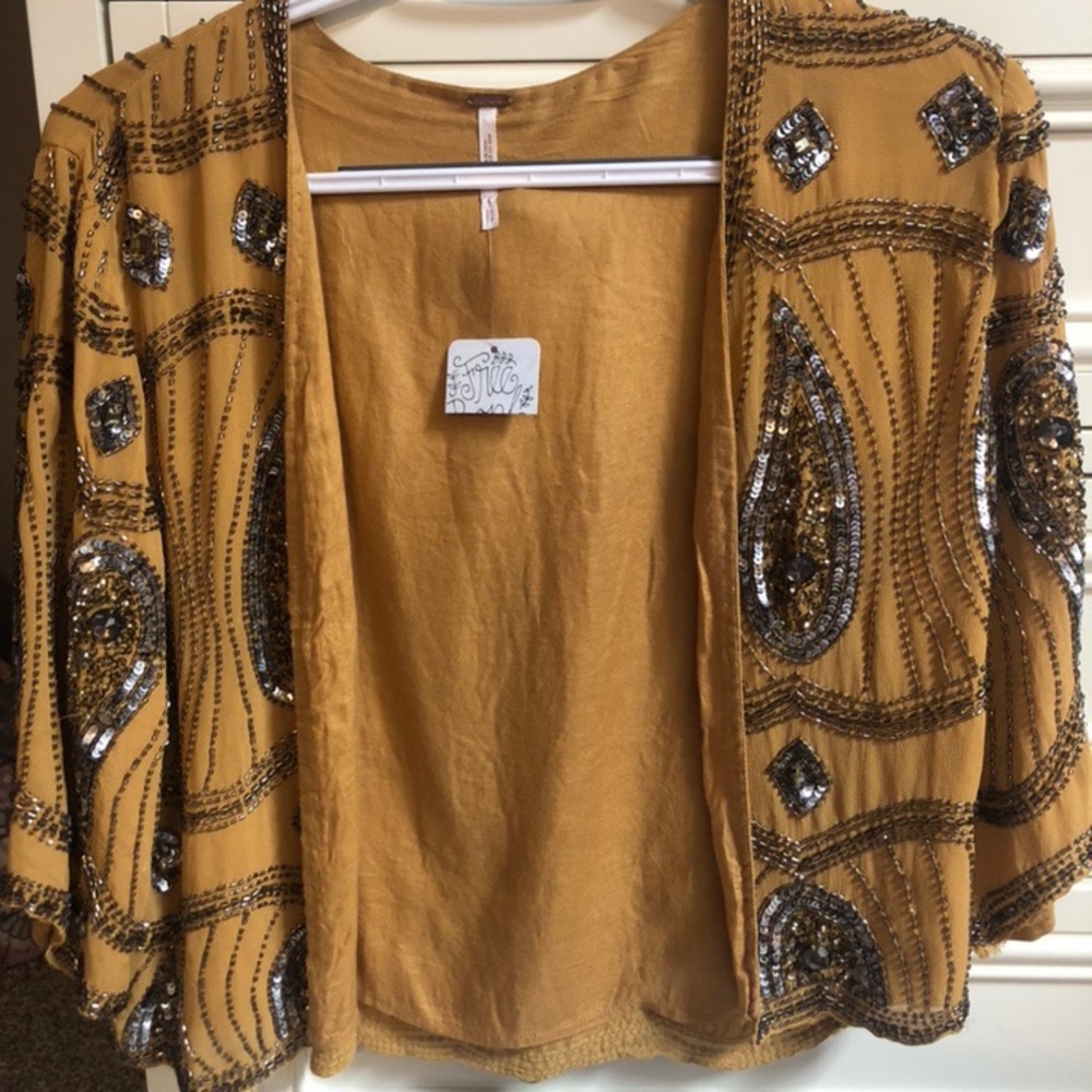Free People Embellished Cardigan